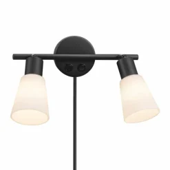 Applique murale Nordlux COLE Noir, 2 lumières
