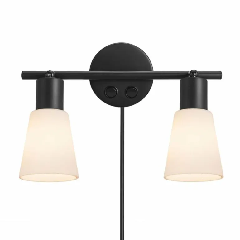 Applique murale Nordlux COLE Noir, 2 lumières