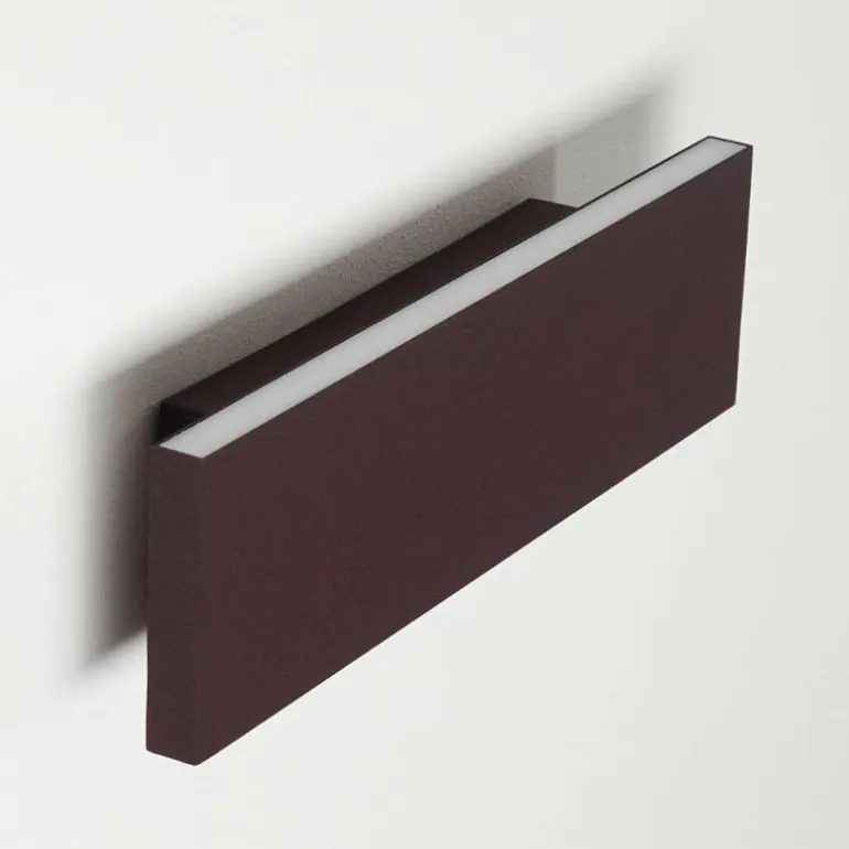 Applique murale Obion LED Rouille, 2 lumières