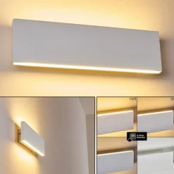 Applique murale Obion LED Blanc, 2 lumières