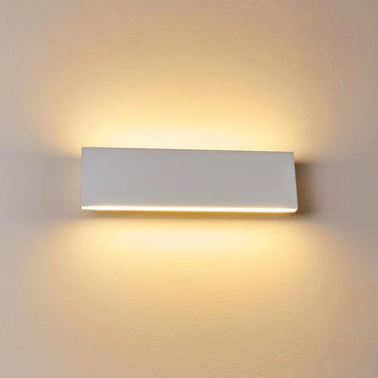 Applique murale Obion LED Blanc, 2 lumières