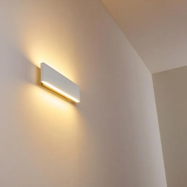 Applique murale Obion LED Blanc, 2 lumières