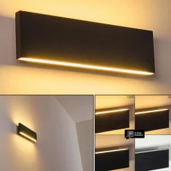 Applique murale Obion LED Anthracite, 2 lumières