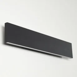Applique murale Obion LED Noir, 2 lumières