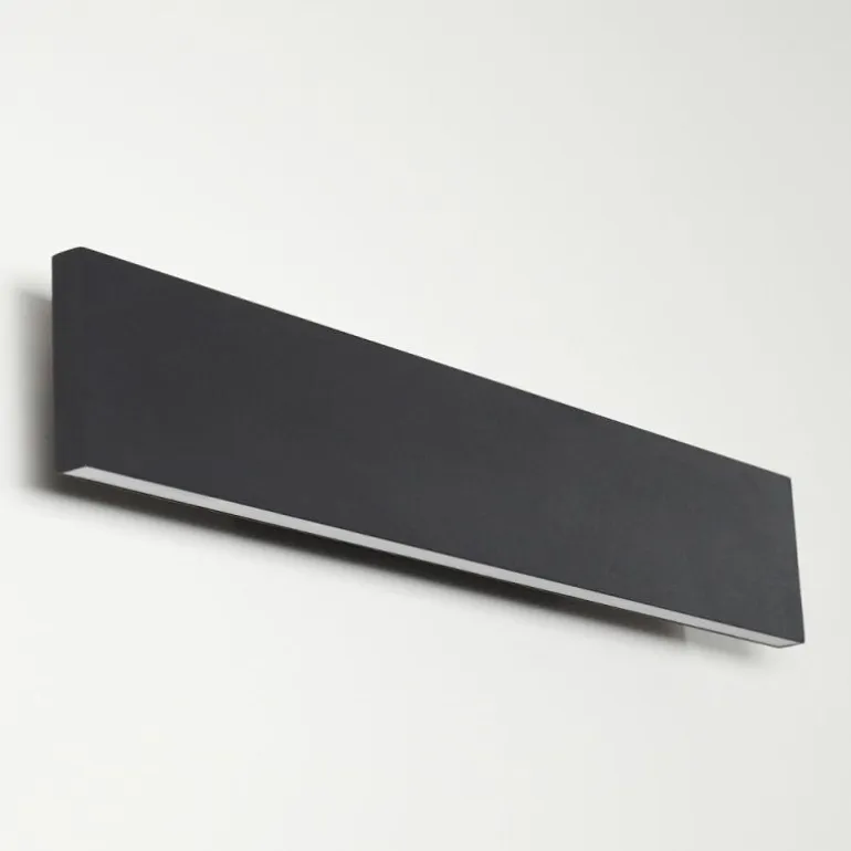 Applique murale Obion LED Noir, 2 lumières
