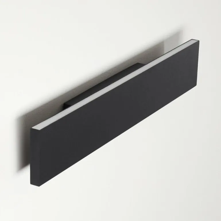 Applique murale Obion LED Noir, 2 lumières