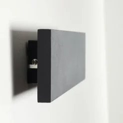 Applique murale Obion LED Noir, 2 lumières