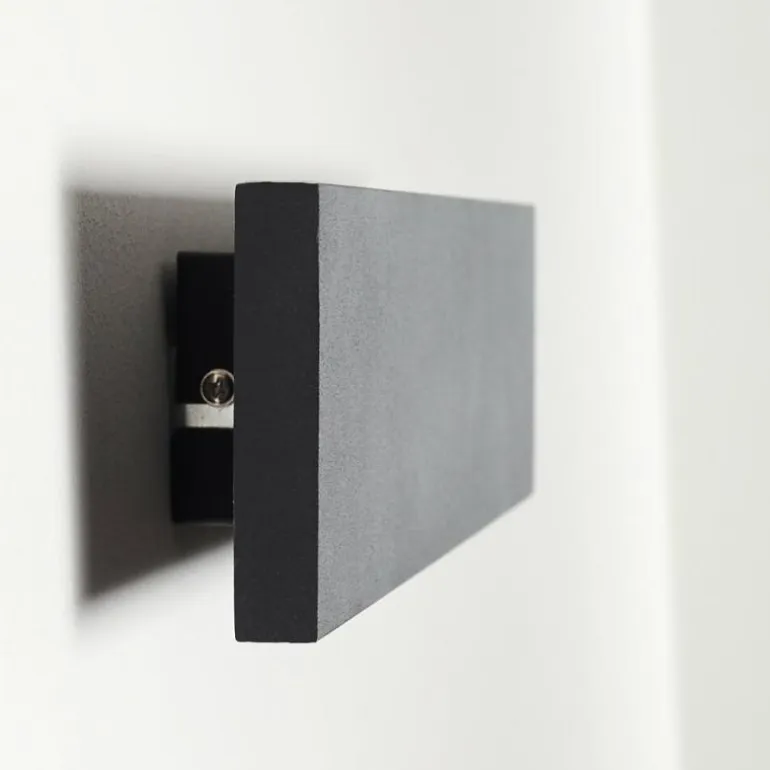 Applique murale Obion LED Noir, 2 lumières