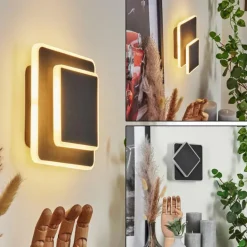 Applique murale Orchaise LED Noir, Blanc, 1 lumière
