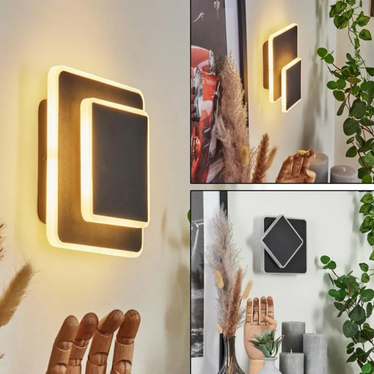 Applique murale Orchaise LED Noir, Blanc, 1 lumière