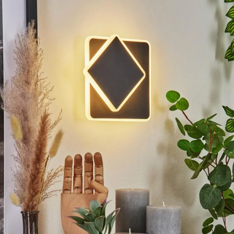 Applique murale Orchaise LED Noir, Blanc, 1 lumière