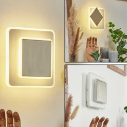Applique murale Orchaise LED Nickel mat, Blanc, 1 lumière