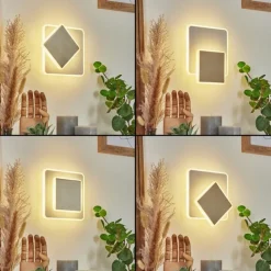 Applique murale Orchaise LED Nickel mat, Blanc, 1 lumière
