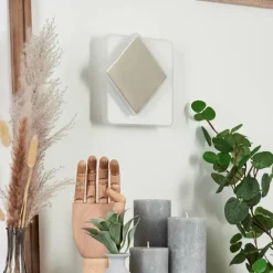 Applique murale Orchaise LED Nickel mat, Blanc, 1 lumière