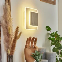 Applique murale Orchaise LED Nickel mat, Blanc, 1 lumière