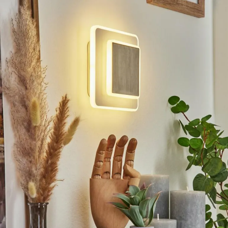 Applique murale Orchaise LED Nickel mat, Blanc, 1 lumière