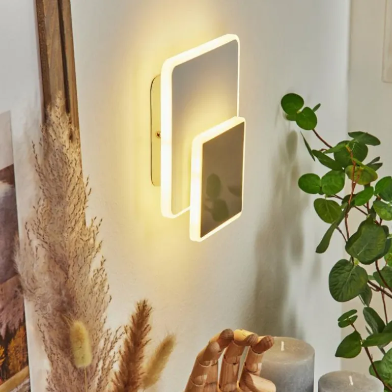 Applique murale Orchaise LED Nickel mat, Blanc, 1 lumière