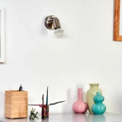 Applique murale Oula LED Nickel mat, 1 lumière