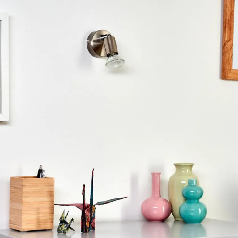 Applique murale Oula LED Nickel mat, 1 lumière