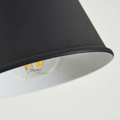 Applique murale Pany Chrome, Noir, 1 lumière