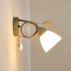 Applique murale Peccia Gris, 1 lumière