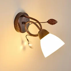 Applique murale Peccia Rouille, 1 lumière