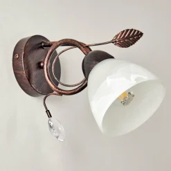 Applique murale Peccia Rouille, 1 lumière