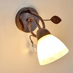 Applique murale Peccia Rouille, 1 lumière