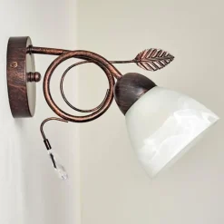 Applique murale Peccia Rouille, 1 lumière