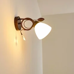 Applique murale Peccia Rouille, 1 lumière