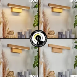 Applique murale Quines LED Écru, 1 lumière