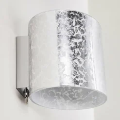 Applique murale Rapar Chrome, Argenté, 1 lumière