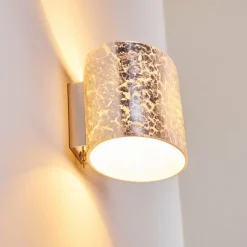 Applique murale Rapar Chrome, Argenté, 1 lumière