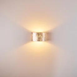 Applique murale Rapar Chrome, Argenté, 1 lumière