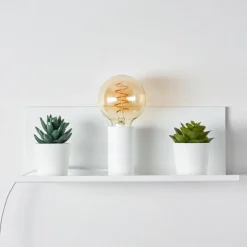 Applique murale Reftele Blanc, 1 lumière