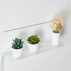 Applique murale Reftele Blanc, 1 lumière