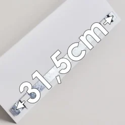 Applique murale Reftele Blanc, 1 lumière