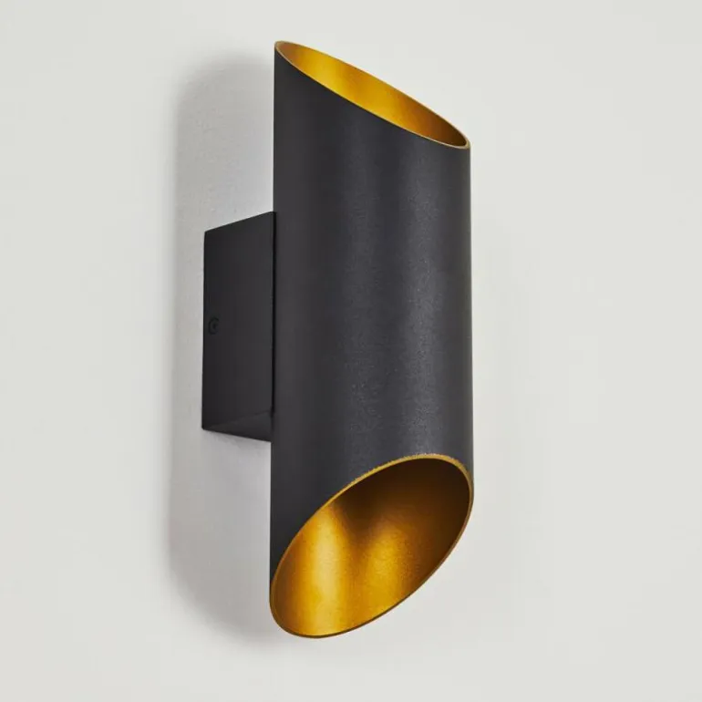 Applique murale Ricardone Noir, 1 lumière