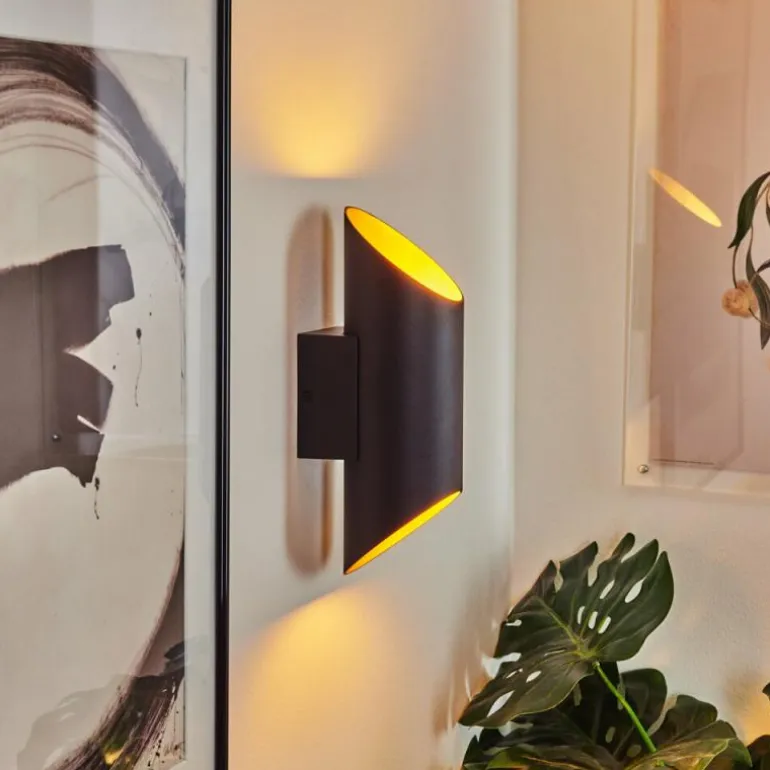 Applique murale Ricardone Noir, 1 lumière