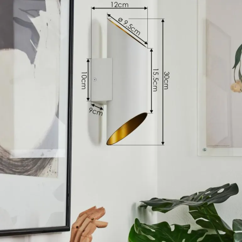 Applique murale Ricardone Blanc, 1 lumière