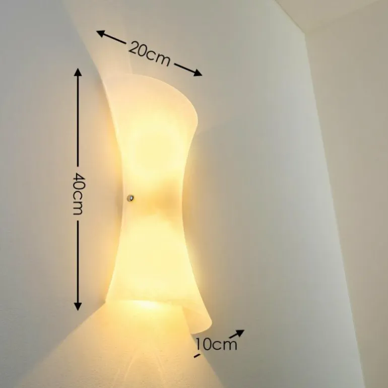 Applique murale Rivoli Transparent, 2 lumières
