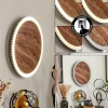 Applique murale Rocha LED Brun, Couleur bois, Noir, 1 lumière