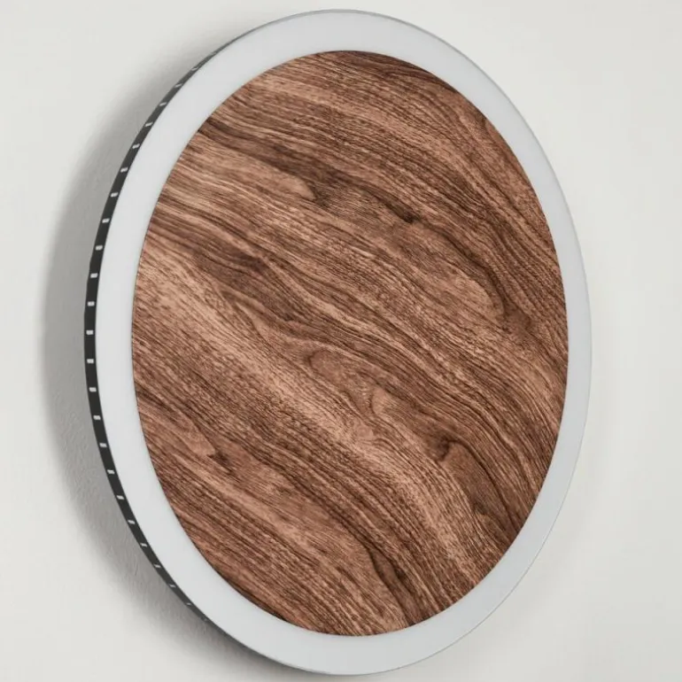 Applique murale Rocha LED Brun, Couleur bois, Noir, 1 lumière