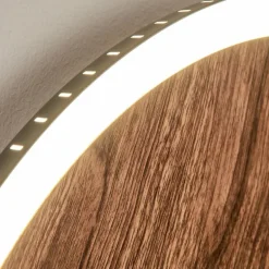 Applique murale Rocha LED Brun, Couleur bois, Noir, 1 lumière