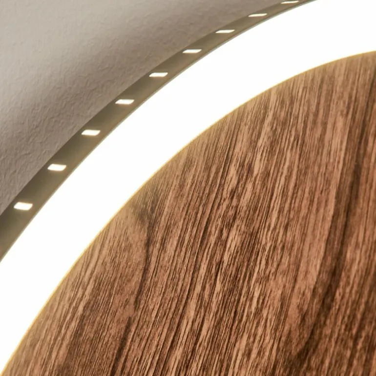 Applique murale Rocha LED Brun, Couleur bois, Noir, 1 lumière