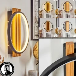 Applique murale Rodekro LED Écru, Noir, 1 lumière