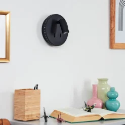 Applique murale Rukutu LED Noir, 2 lumières