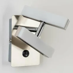 Applique murale Sakami LED Nickel mat, 2 lumières