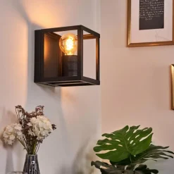 Applique murale Salla Noir, 1 lumière
