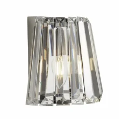 Applique murale Searchlight TIARA Chrome, Transparent, 1 lumière